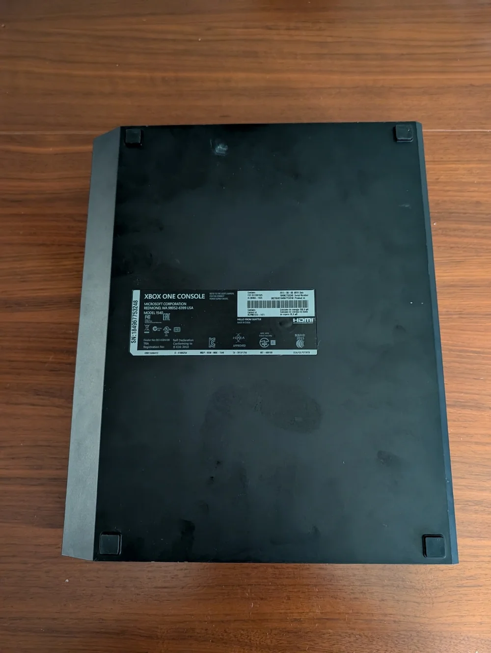 Microsoft Xbox One Console Working No Controller Only Console